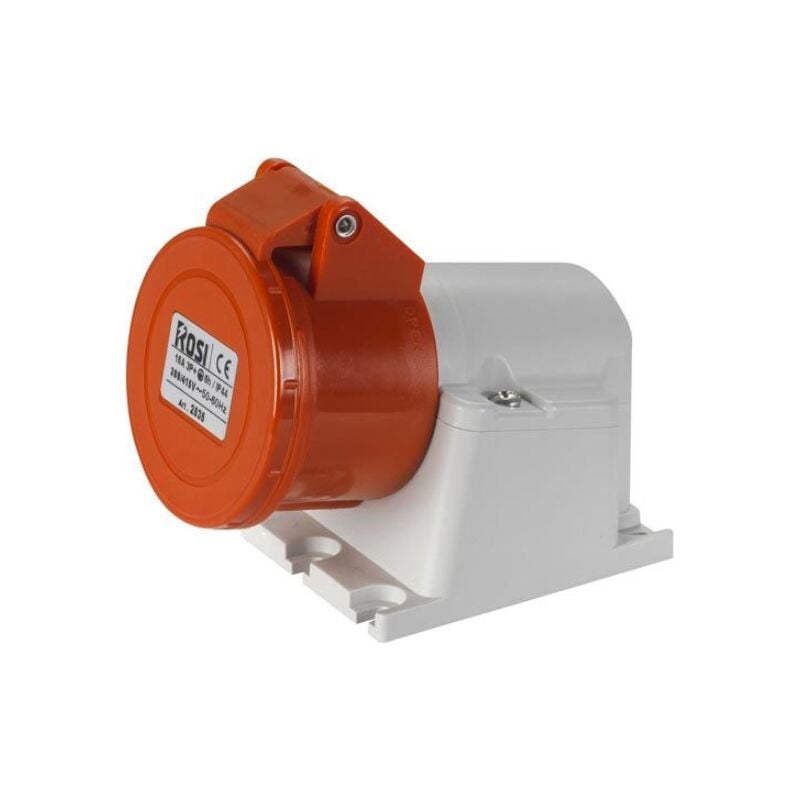 foto del prodotto presa industriale da parete, 380v, 3p n t, 16a, ip54 rosi 1002545