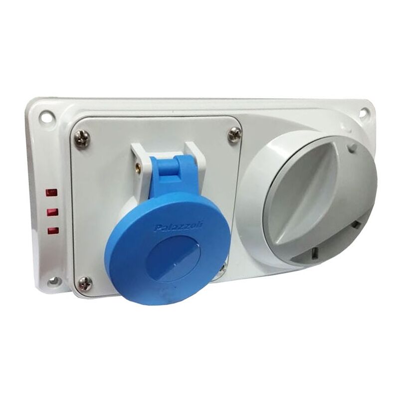 foto del prodotto presa industriale interbloccata cee palazzoli 2p t 16a 230v ip44 fusibile