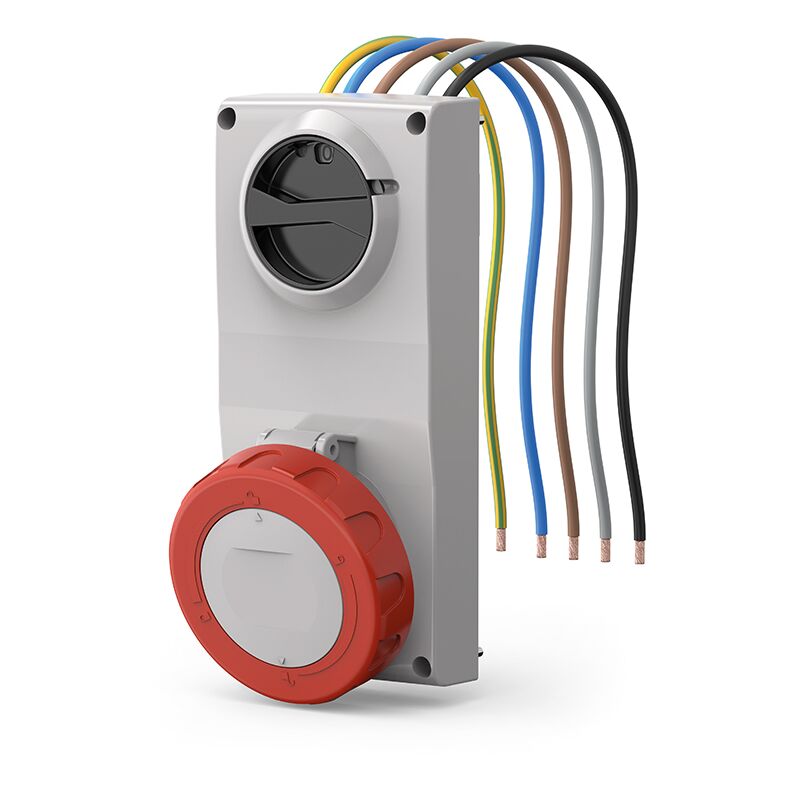 foto del prodotto presa interbloccata scame proxima 3p n t 16a rosso - 407.1687