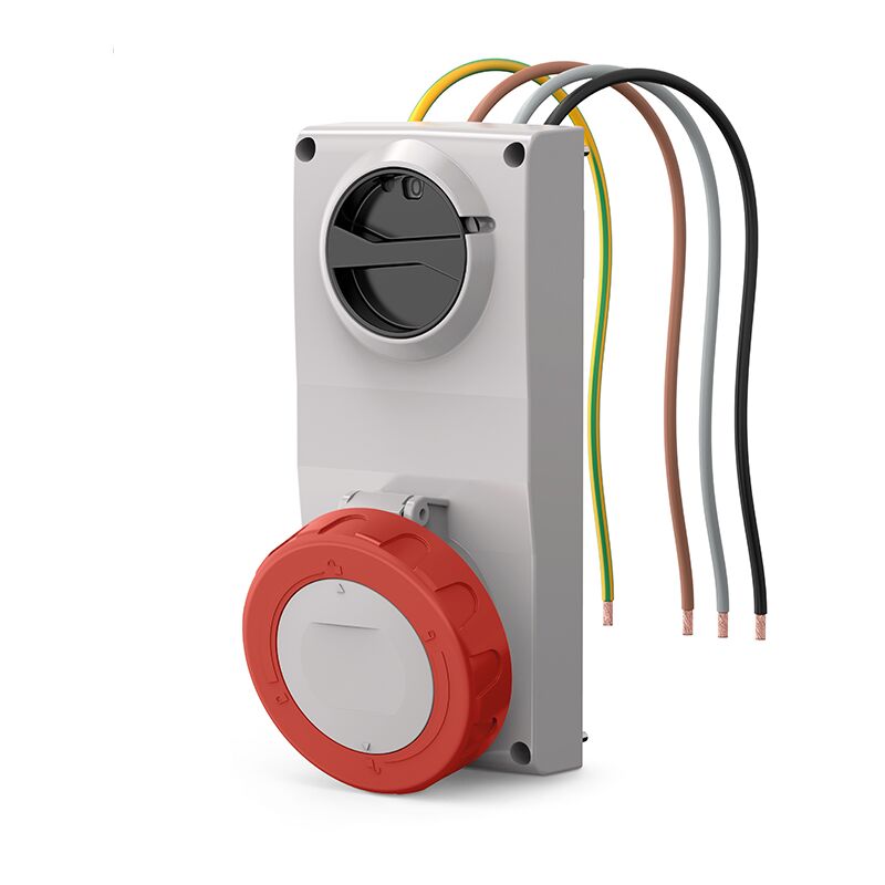 foto del prodotto presa interbloccata scame proxima 3p t 16a rosso - 407.1686