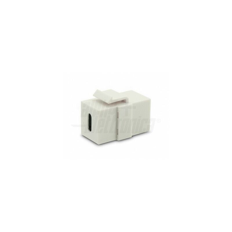 foto del prodotto presa keystone usb tipo c f f bianco