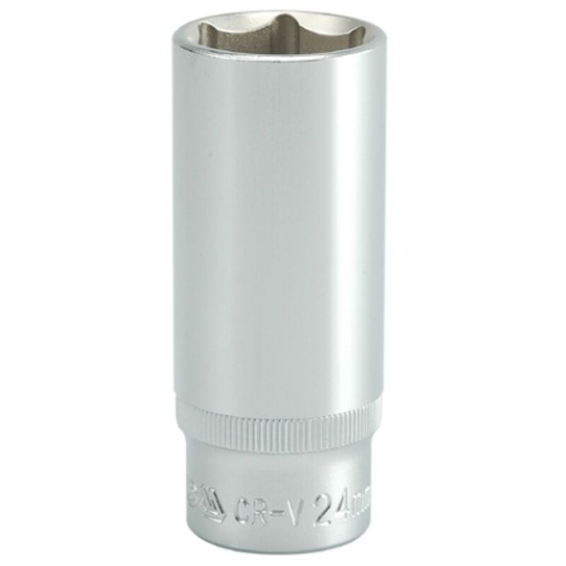 foto del prodotto presa lunga a 6 punte cromata 1 2'' 24mm - yt-1237