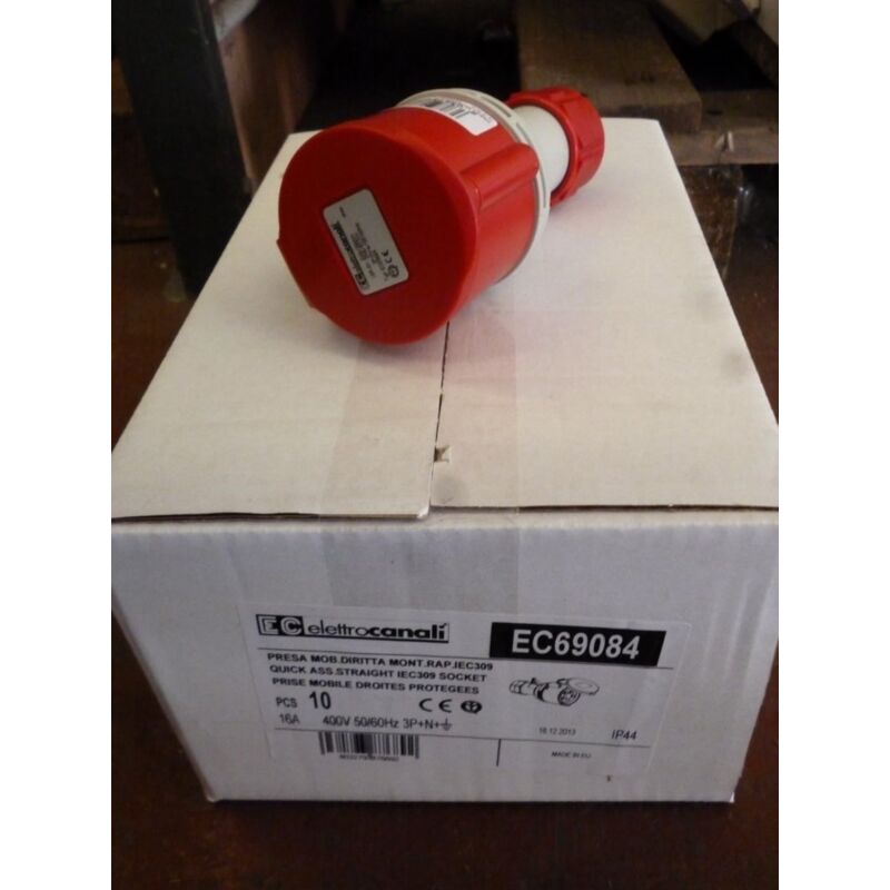 foto del prodotto presa mobile diritta 380v 3p n t 16a elettrocanali