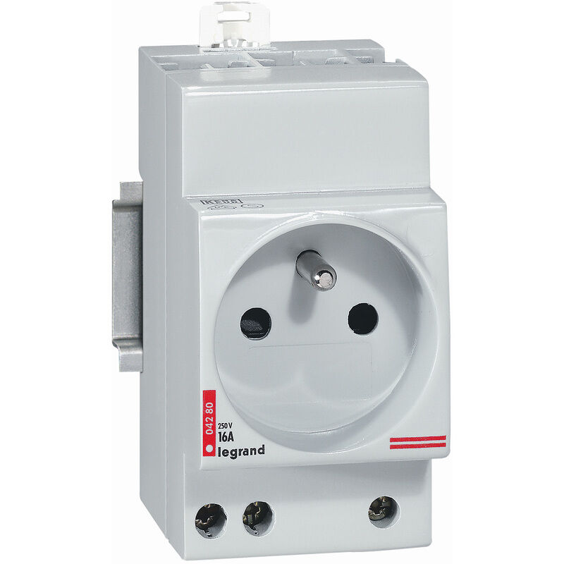 foto del prodotto presa modulo 2 poli terra 10 16a 250v legrand