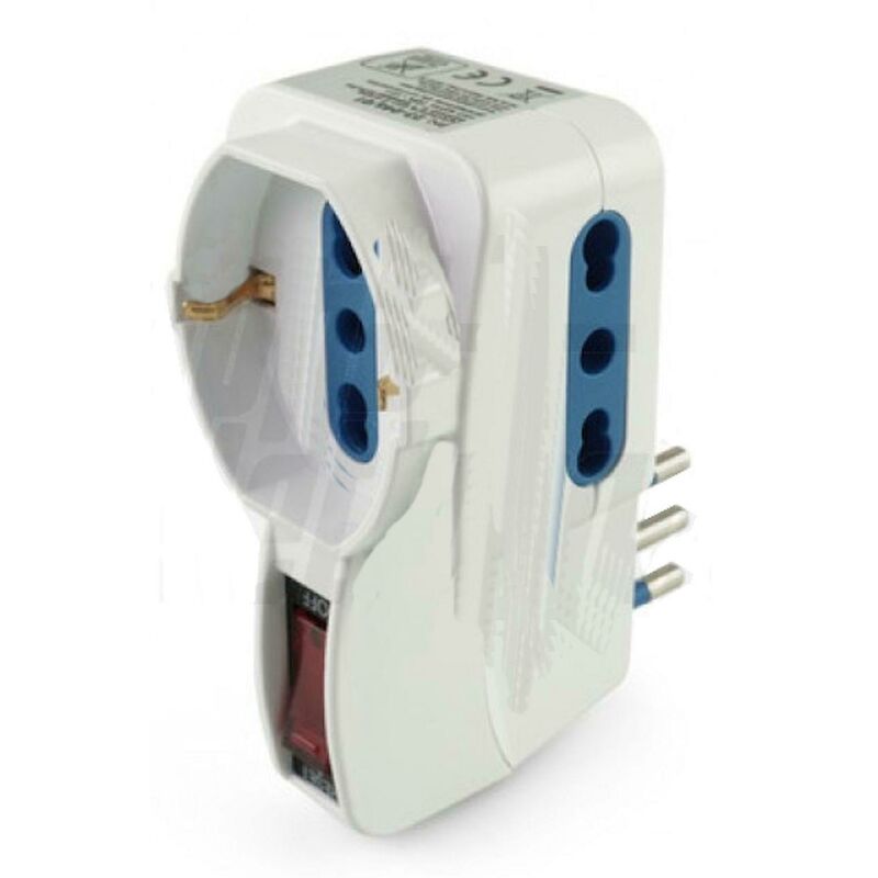 foto del prodotto presa multipla spina 10a. 2pr bp 1pr sch. alpha elettronica