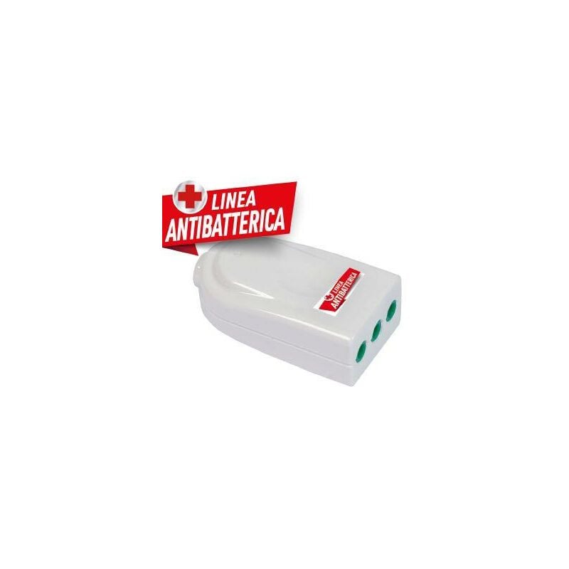 foto del prodotto presa p11 smontabile easy bianca, linea antibatterica