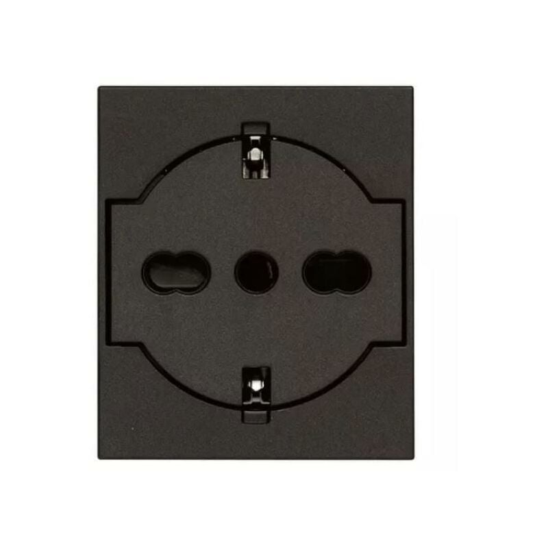 foto del prodotto presa p40 a filo vimar linea 2p t 16a nero 30211.g