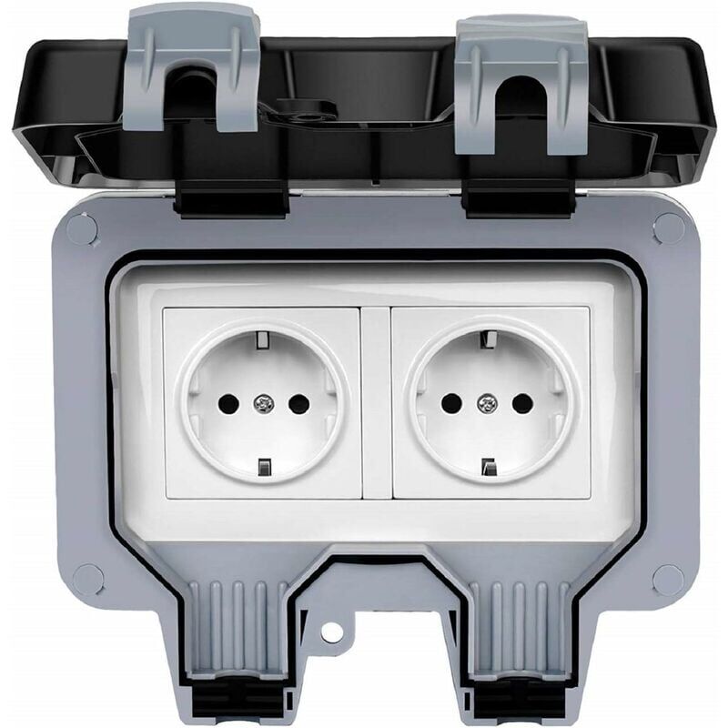 foto del prodotto presa pc ip66 impermeabile antipolvere a parete standard tedesco 220 250v 16a 100mo 50mh presa di corrente spina maschio femmina tenuta impermeabile