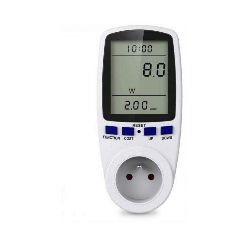 foto del prodotto presa per contatore di energia digitale, monitoraggio energetico della presa di consumo energetico per grandi elettrodomestici