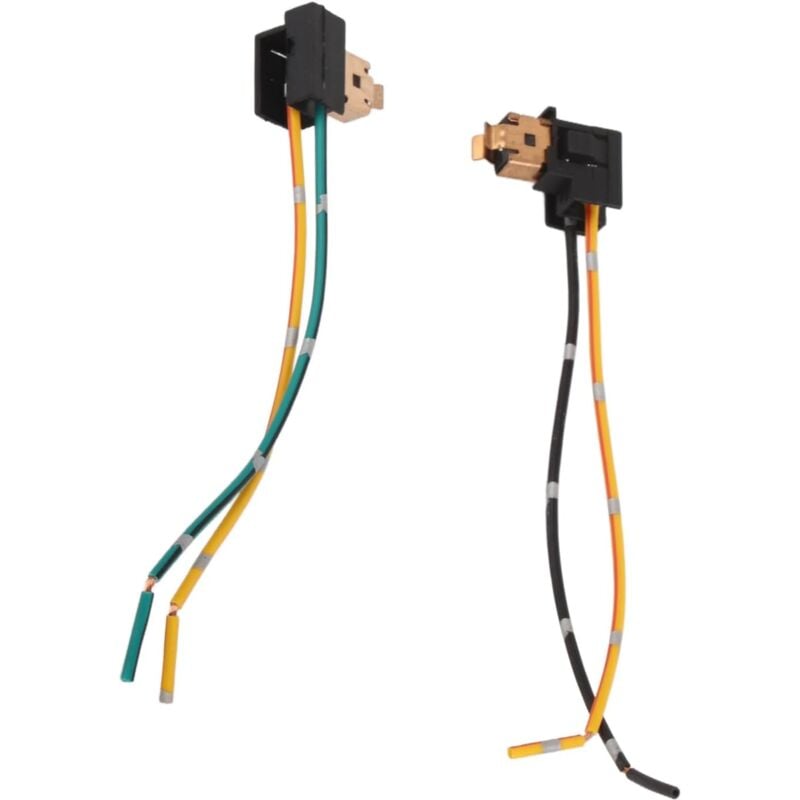foto del prodotto presa per lampadina, adattatore femmina h1, 2 pezzi, presa per lampadina del faro, connettore per cablaggio, adattatore per lampadina h1 sollbry