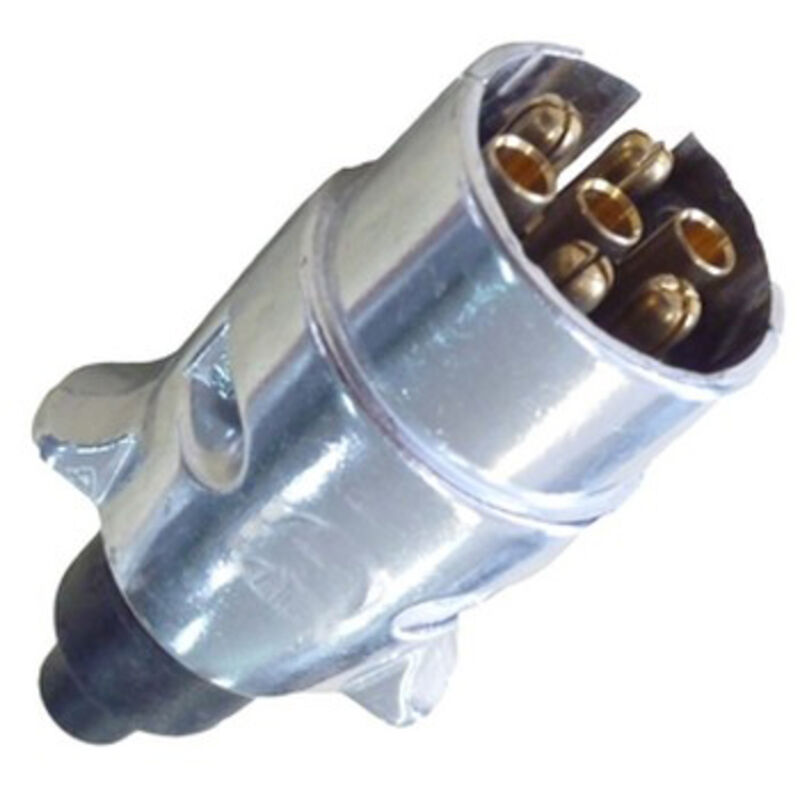 foto del prodotto presa per rimorchio maschio in alluminio a 7 pin da 12 volt