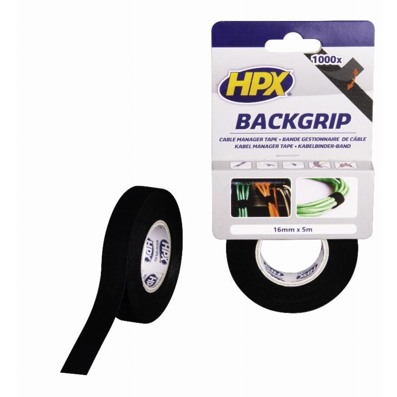 foto del prodotto presa posteriore nera hpx 16 mm x 5 m bg1605