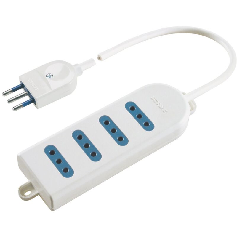 foto del prodotto presa quadrupla 10a 2p t 1,5 m con spina