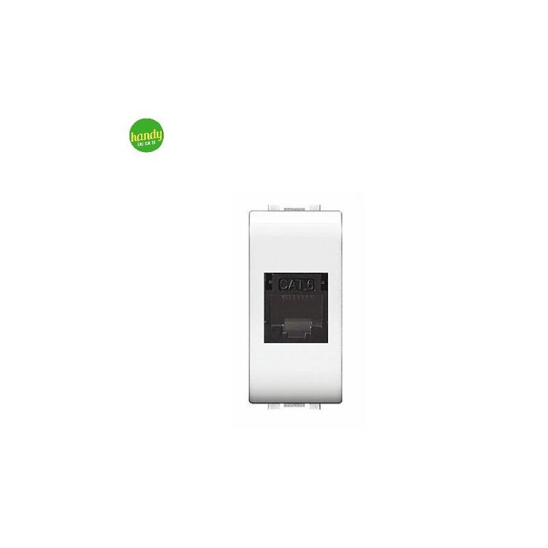 foto del prodotto presa rj45 cat.6 elettrocanali utp mylife white