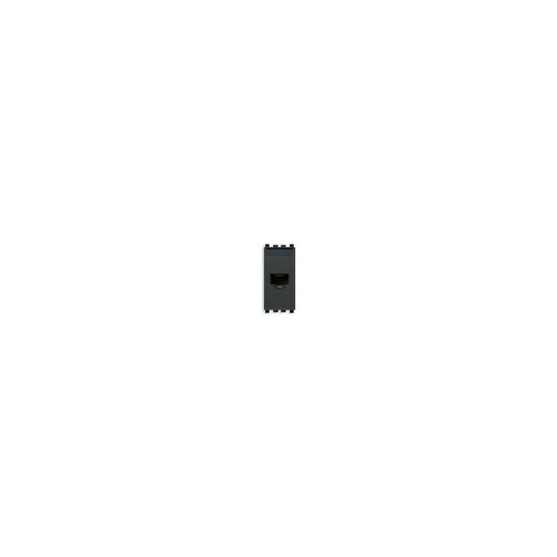 foto del prodotto presa rj45 netsafe cat6 utp 110 grigio vimar eikon 20339.6