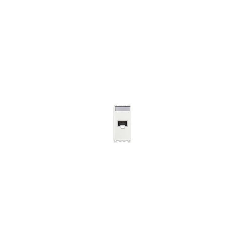 foto del prodotto presa rj45 netsafe cat6 utp serie civili ark bianca 19339.13.b