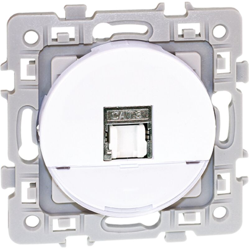 foto del prodotto presa rj45 utp gr.1 tel inf square bianco cat6