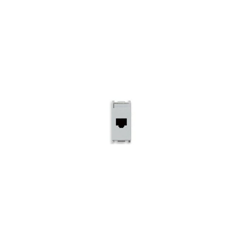 foto del prodotto presa rj45 vimar plana silver netsafe cat5 utp 14339.4.sl