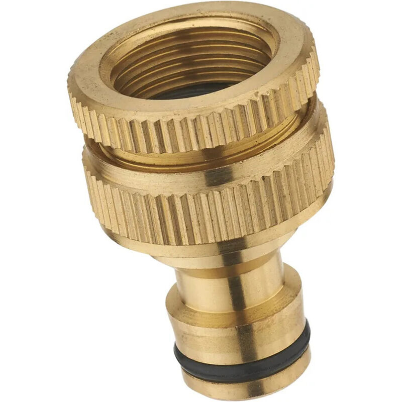 foto del prodotto presa rubinetto innesto rapido ottone tubo acqua giardino 3 4 rid. 1 2 il campo