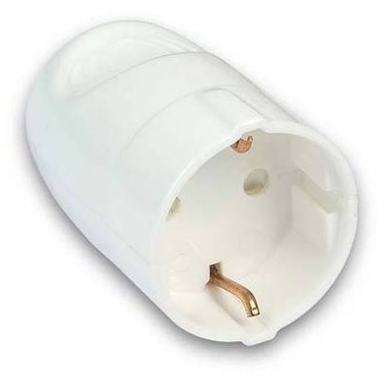 foto del prodotto presa schuko 2 poli + terra 16a smontabile bianca linea garanti - bianca 82590-e