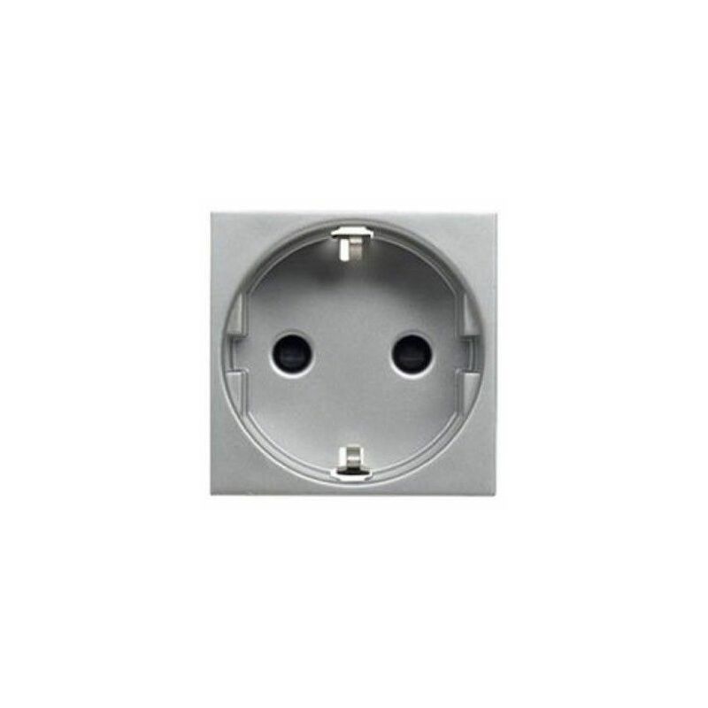 foto del prodotto presa schuko 2p tt argento niessen zenit n2288 pl