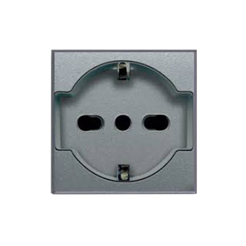 foto del prodotto presa schuko ave allumia sistema 44 uuniversale unel bipasso 10 16a 443090 15ts