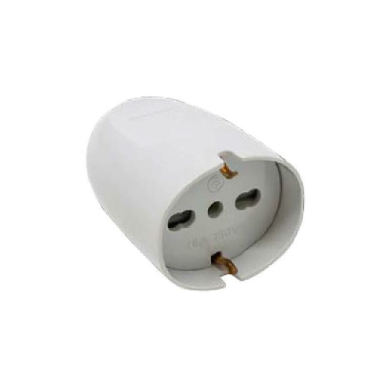 foto del prodotto presa schuko bipasso 16a bianco maurer cf. busta