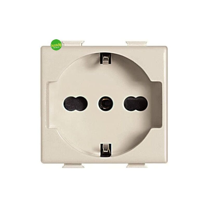 foto del prodotto presa schuko bipasso bticino serie magic avorio