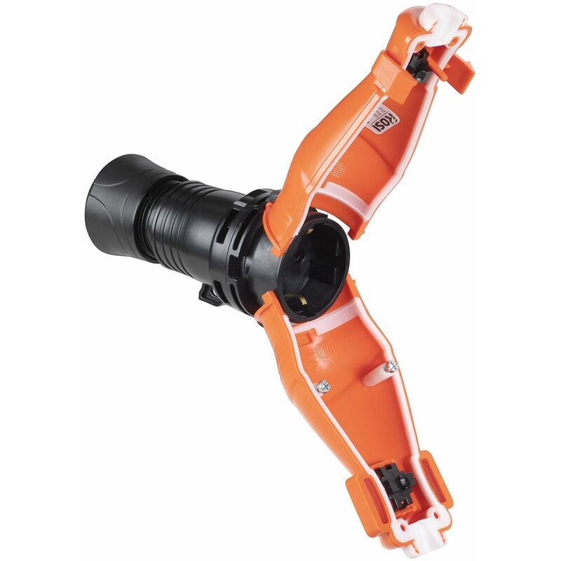 foto del prodotto presa schuko powershell, arancio nero - rosi