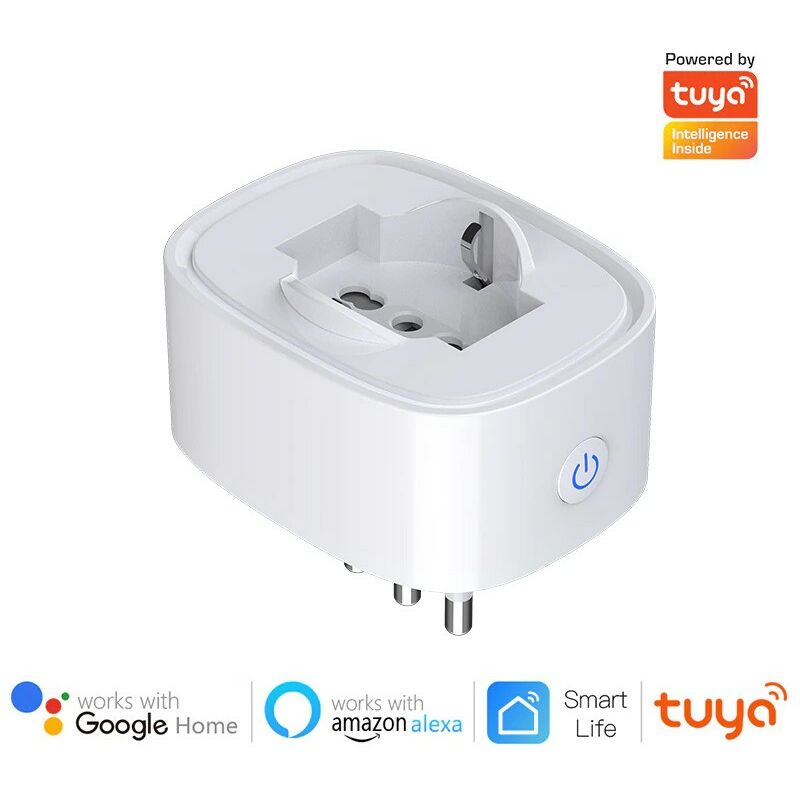 foto del prodotto presa smart wifi 16a universale con funzione di misurazione tuya