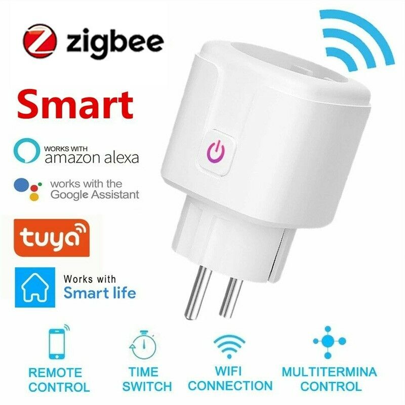 foto del prodotto presa smart zigbee 16a con funzione di misurazione tuya