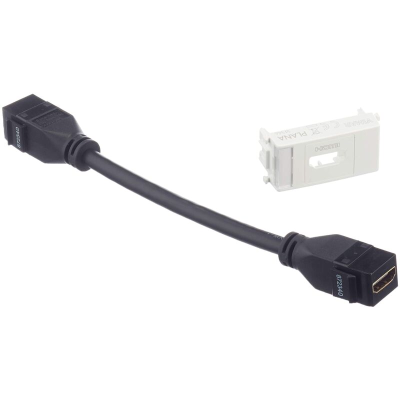 foto del prodotto presa standard hdmi vimar plana aggancio kystone bianco 14346