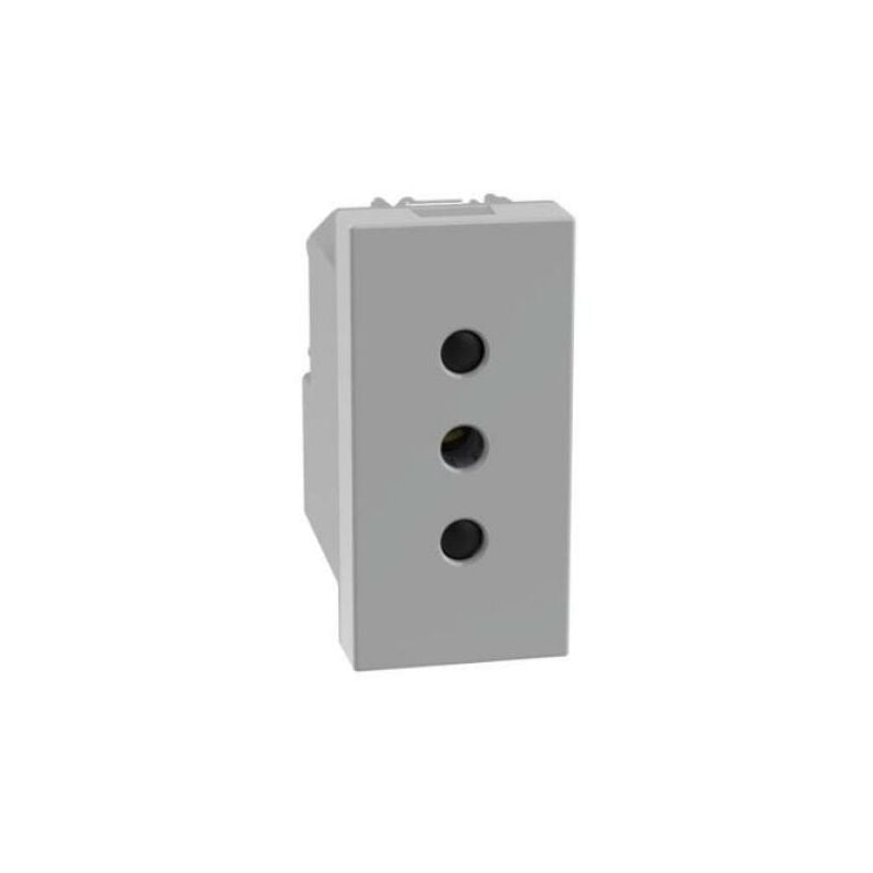 foto del prodotto presa standard italia bticino matixgo 2p t 10a 1 modulo grigio jg4113