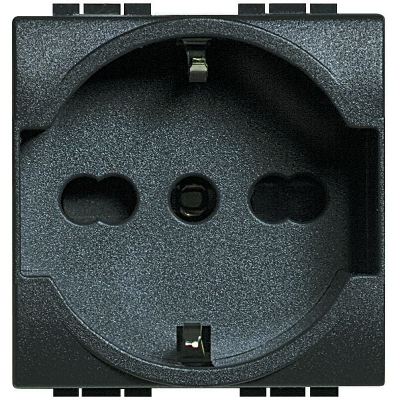 foto del prodotto presa tedesca schuko unel 10 16a living originale 230v l4140 16 bticino