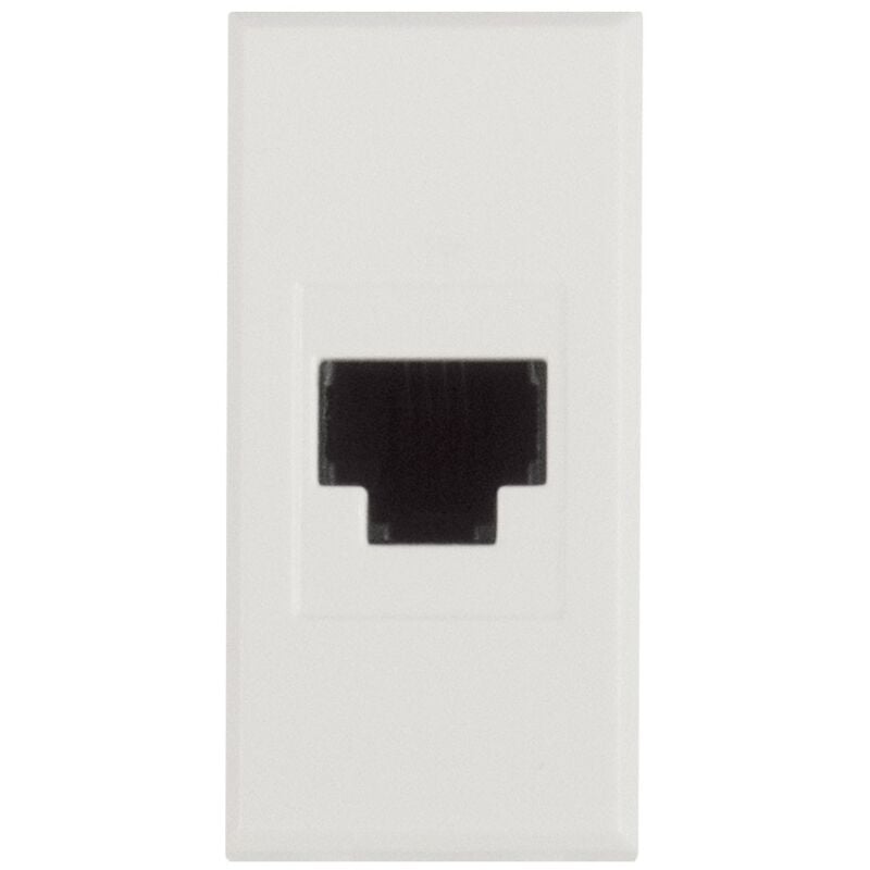 foto del prodotto presa telefonica rj11 1 modulo bianco serie whitek s44 ave 446024