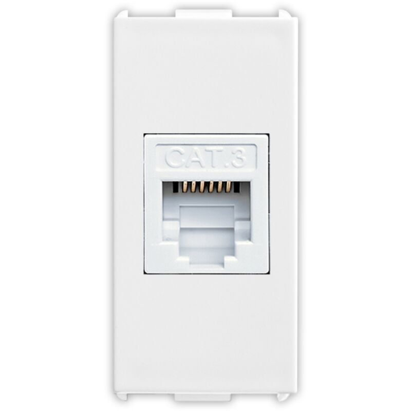 foto del prodotto presa telefonica rj12 1 plug 6 6 bianco serie pixia master 11216