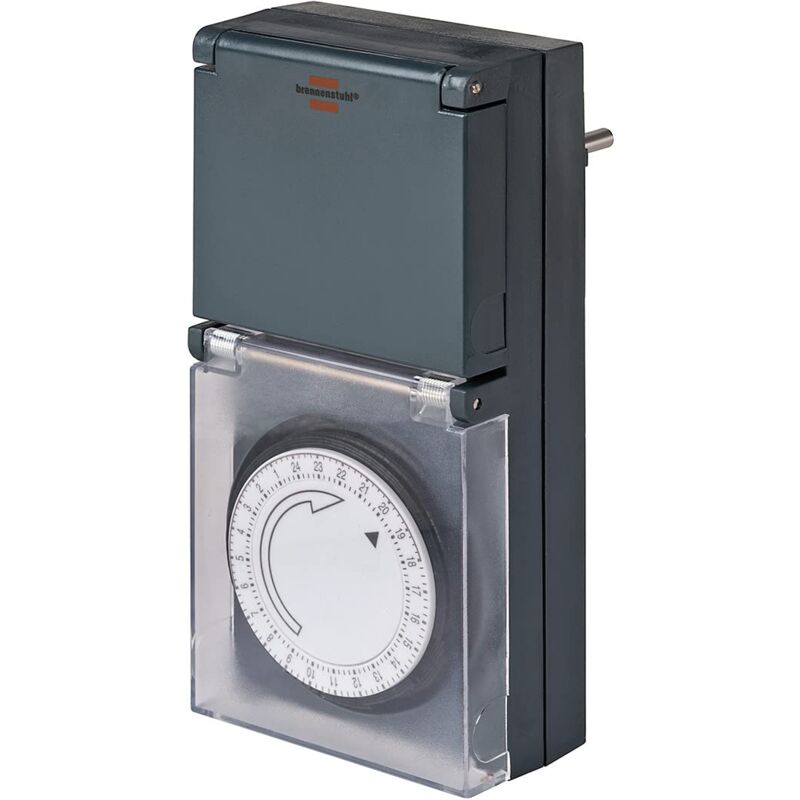 foto del prodotto presa temporizzata brennenstuhl meccanica mz 44 ip44 grigio 1506460 
