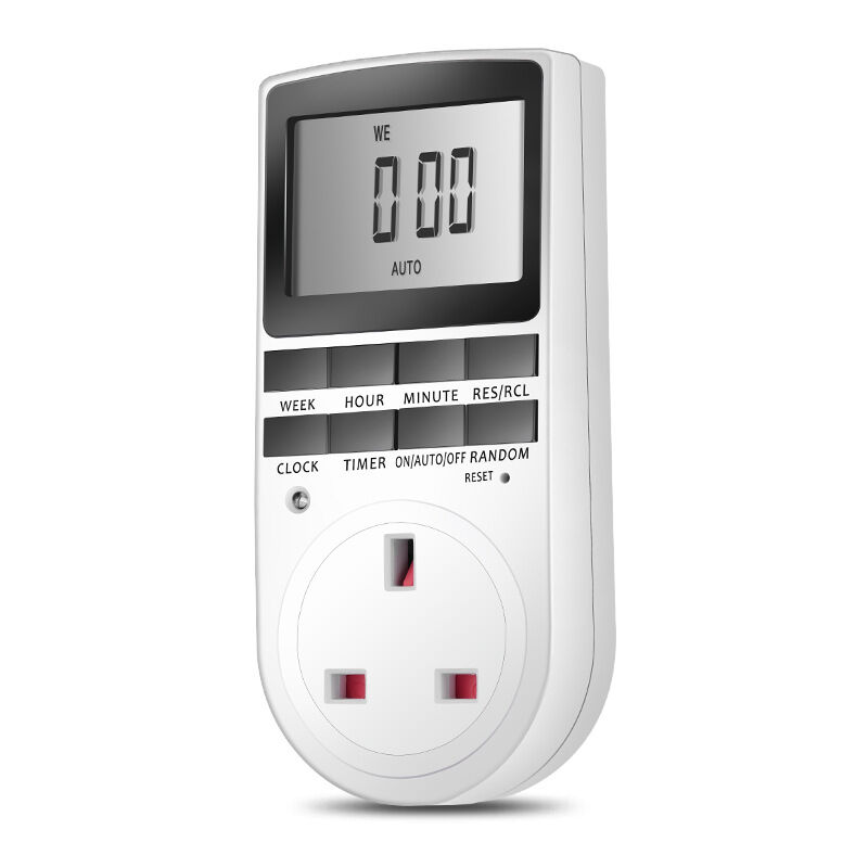 foto del prodotto presa timer digitale con display lcd confezione da 2 