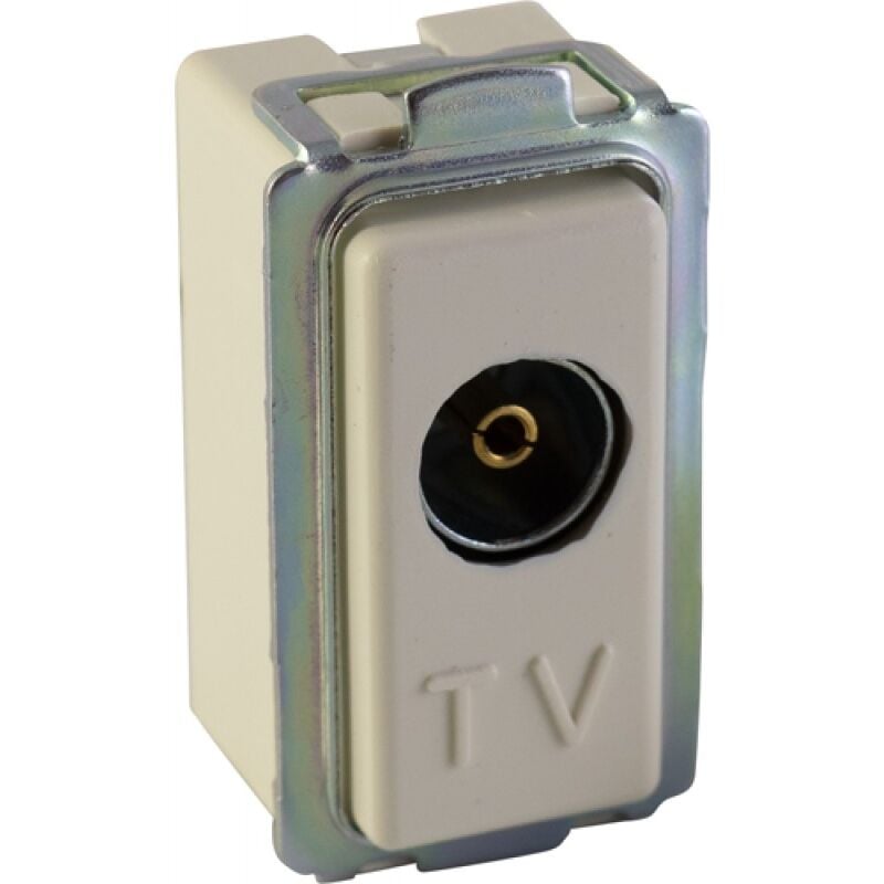 foto del prodotto presa tv coassiale terminale magic basic 9,5mm passante maurer