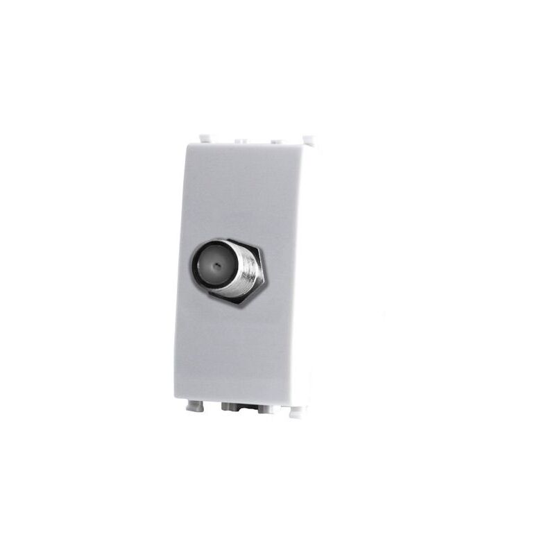 foto del prodotto presa tv derivata gem compatibile con vimar plana 14300.01 nero 626n