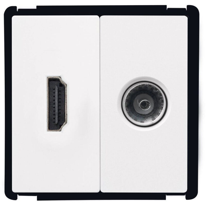 foto del prodotto presa tv hdmi modern bianco