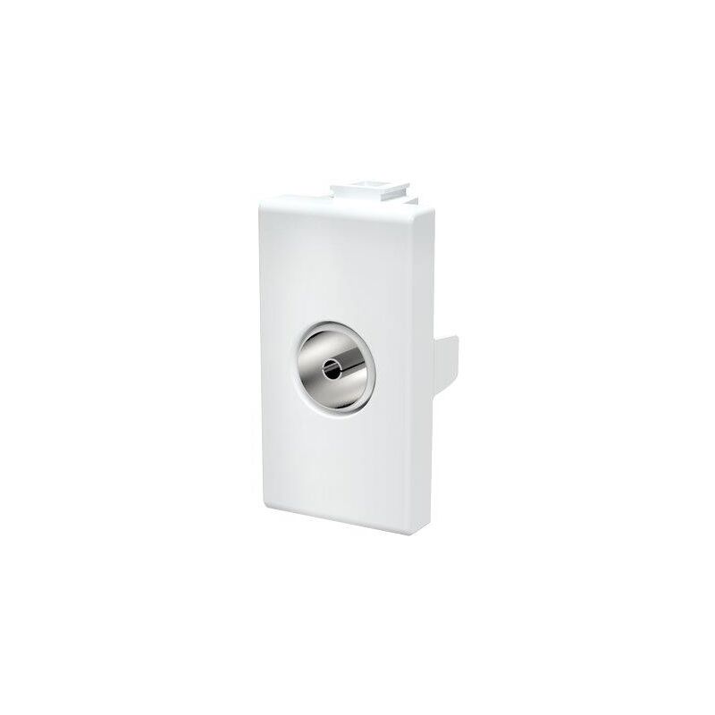 foto del prodotto presa tv passante abm bianco mm 9,5