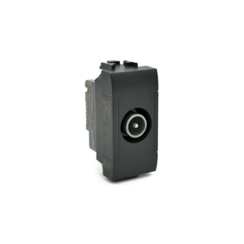 foto del prodotto presa tv passante art compatibile bticino livinglight ln4202p14 nero 834n