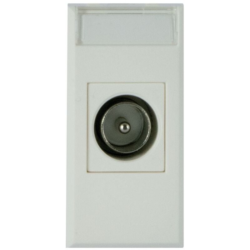 foto del prodotto presa tv/sat maschio iec diretta fino a 2400mhz s44 bianco ave whitek 446096im