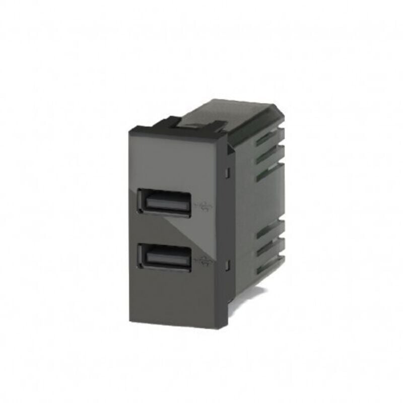 foto del prodotto presa usb 2.4a per bt livinglight antracite 4 box cod. 4b.l.usb.24 