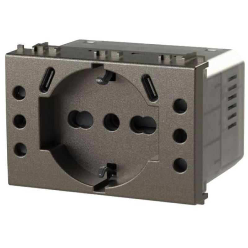 foto del prodotto presa usb p503 per vimar arke grigio 4 box cod. 4busbp503.v19 