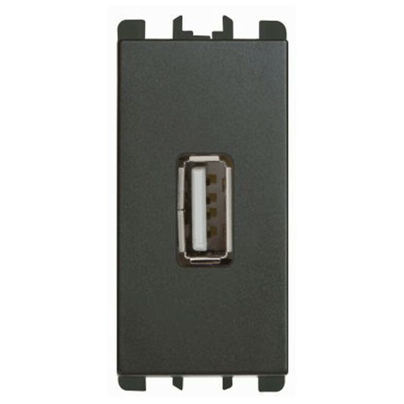 foto del prodotto presa usb urmet simon nea 5v 2,1a colore antracite 10330