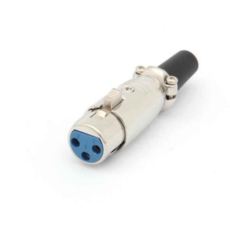 foto del prodotto presa xlr 3p nichelata - tipo corto
