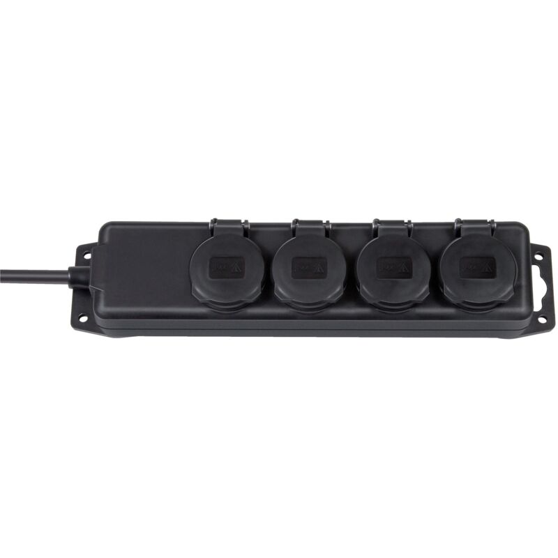 foto del prodotto prese multipla di distribuzione corrente 4 prese nero 2m h07rn f 3g1,5