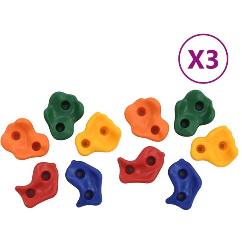 foto del prodotto prese per arrampicata 30 pz in pe multicolore